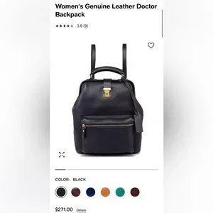 Old Trend Genuine leather “Doctor” backpack $220.00 Doctor Laptop Bag - Etsy main image 4